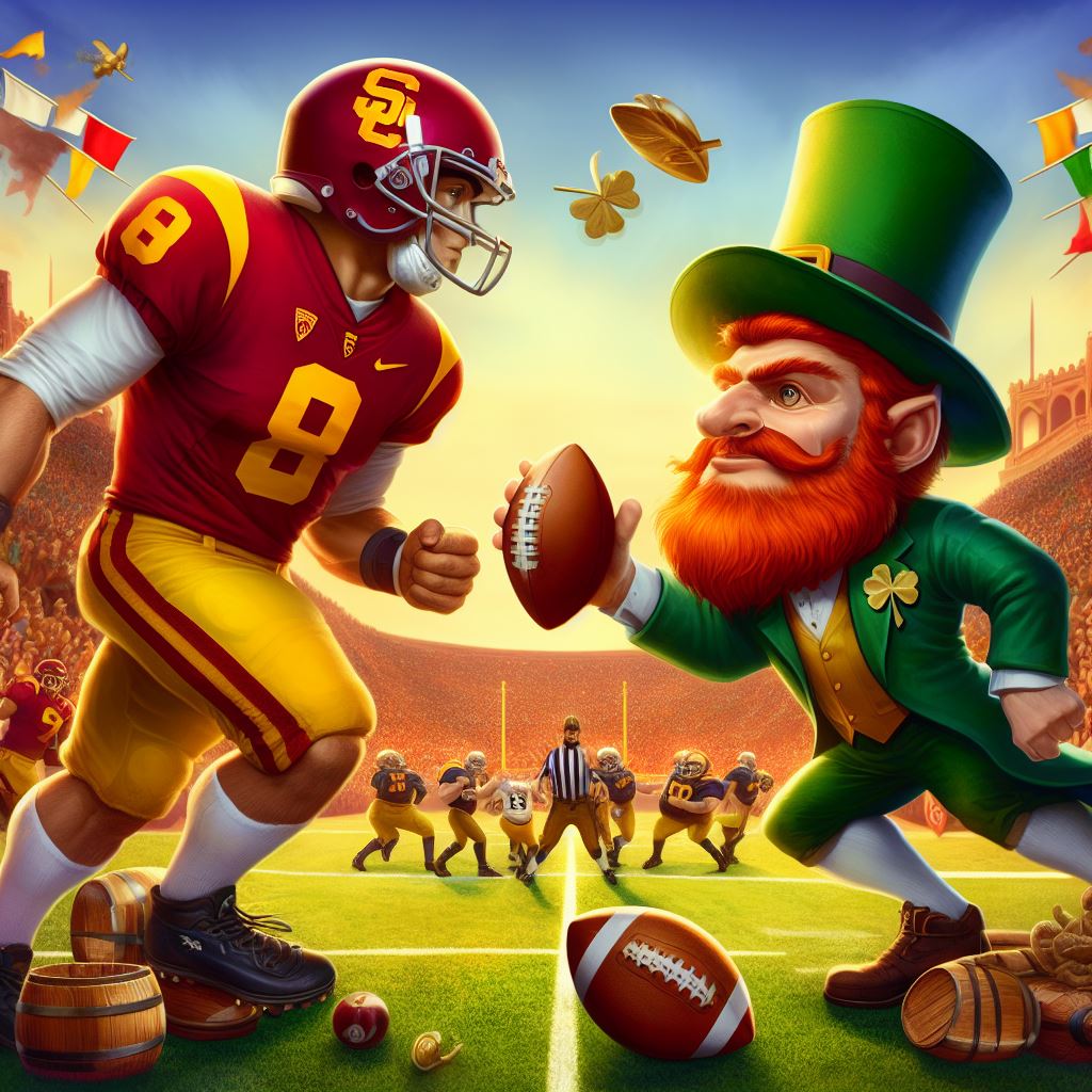 Football: USC versus Fighting Irish 