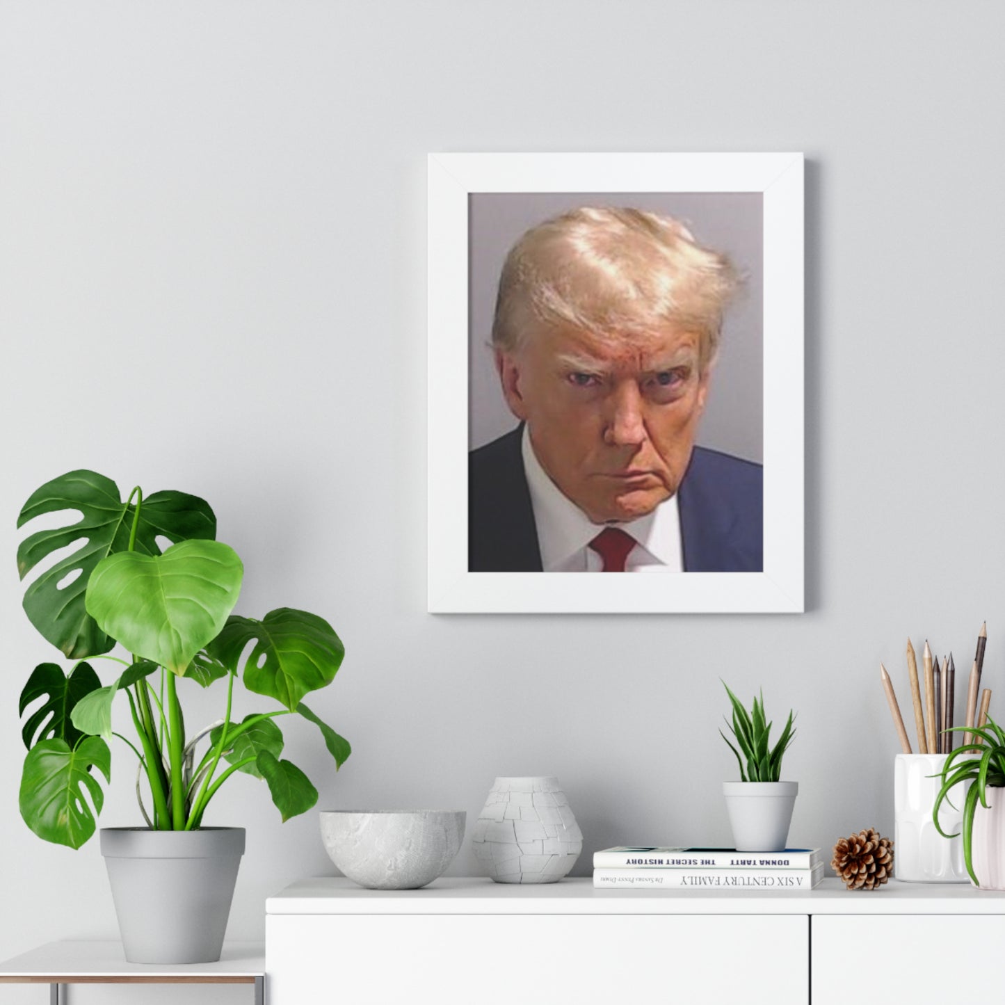 Trump Mugshot Framed Vertical Poster