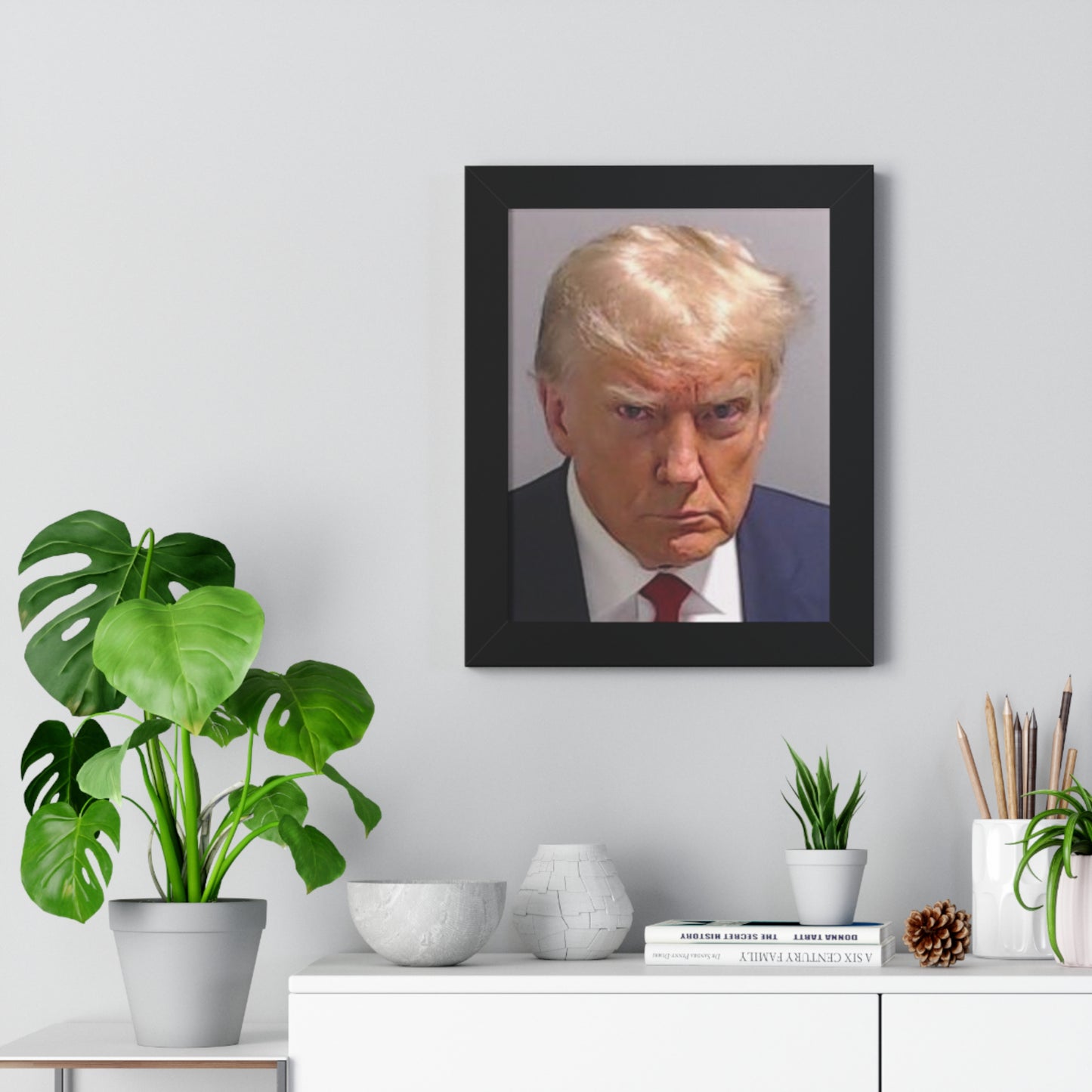 Trump Mugshot Framed Vertical Poster