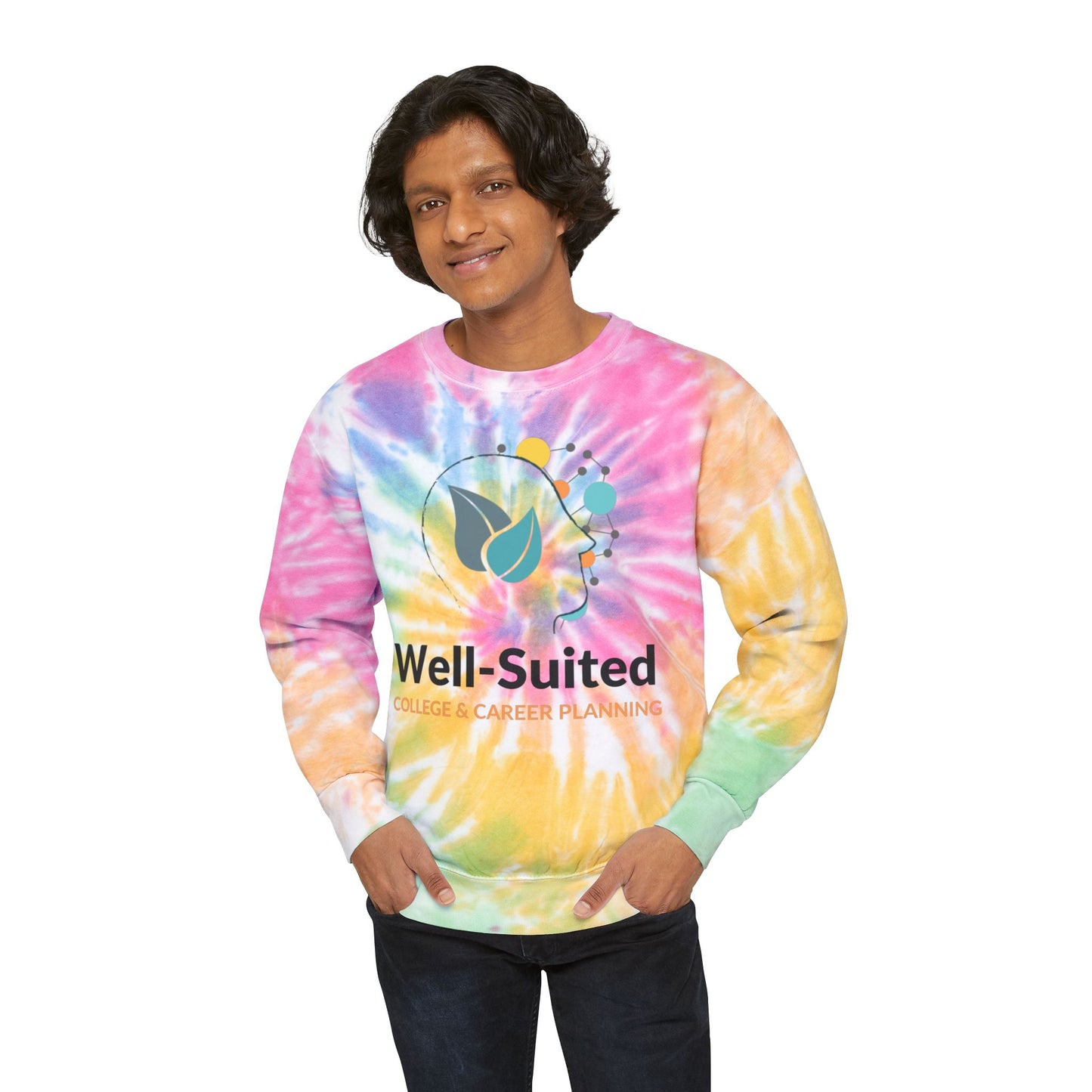 Well-Suited Unisex Tie-Dye Sweatshirt