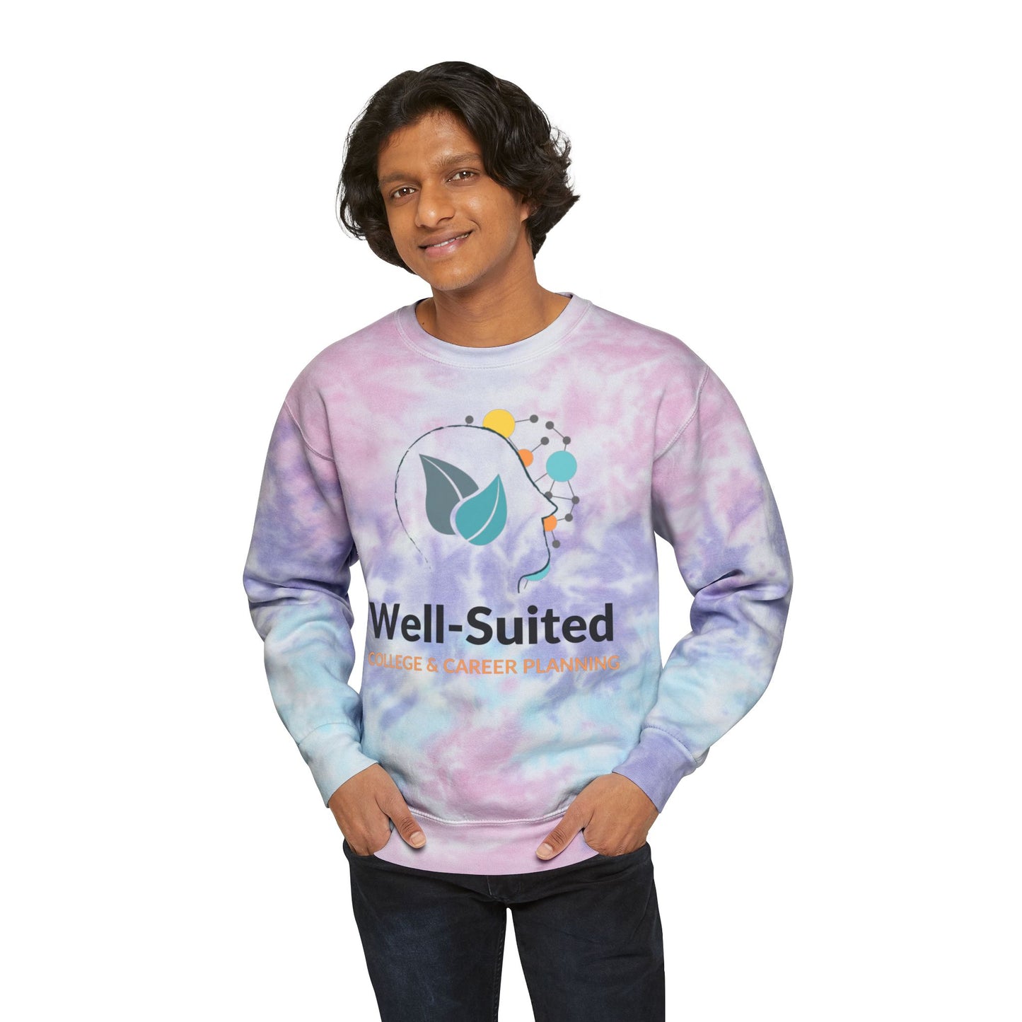 Well-Suited Unisex Tie-Dye Sweatshirt